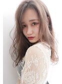 ワトワ/シルキーベージュ/デザインカラー/美髪/ミディ
