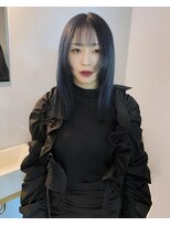 チーカ(chica)&nbsp;face layer × navy blue