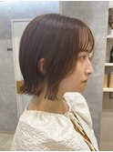外はねボブ きりっぱなし 韓国風 髪質改善トリートメント
