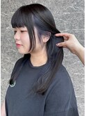インナーカラー×ブルーカラー