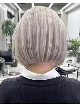 リノート バイ エゴル 名古屋(LINOET by ENGOL) 保存必須【海外風ハイトーンボブ】ミルクたっぷりミルクティー