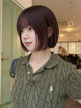 アンプラグド(unplugged) 【before有り】あごライン暖色ボブ