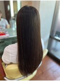 30代40代髪質改善ココアブラウン艶感ストレート透明感赤み消し