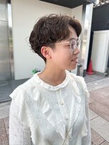 エマエコル(Emma ecole)&nbsp;Emma  ecole 刈り上げショート/パーマショートヘア/大人/襟足