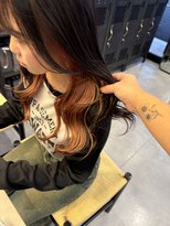 アチーブリス(achieve Liss)&nbsp;インナーカラー/イヤリングカラー/レッドブラウンカラー艶髪