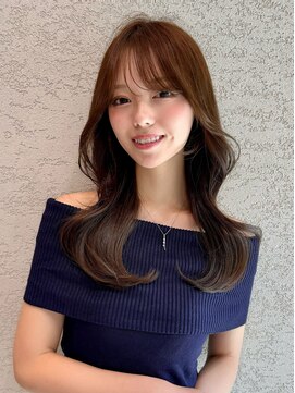 ロンド アンブル 四条烏丸(Lond ambre) 中川智帆/ボブルフ/ネビージュ/ワンレン/韓国/前髪