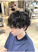 men'sツイストスパイラルパーマツイスパメンズパーマメンズヘア