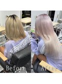 ホワイトパープル#シールエクステ#イメチェン#韓国#美髪#神戸