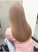 韓国風ミルクティーベージュブラウンカラーグレージュカラー