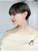 ショート美髪顔周りレイヤーグレージュくびれヘア_9980