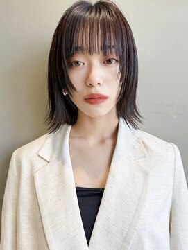 ミンクス 銀座店(MINX) 【MINX】くびれヘア+くすみベージュハイライトカラー_銀座