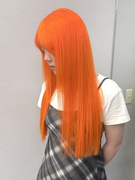 ロテ 名古屋 名駅店(Lote.) くびれヘア/アプリコットオレンジ/ハイライトカラー/名古屋/名駅