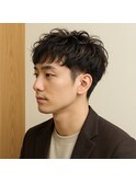 大人メンズ刈り上げナチュラルパーマ 20代 30代 40代 50代 60代