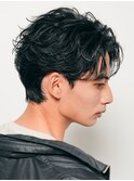 フェザーショートフェザーパーマニュアンスパーマショートヘア