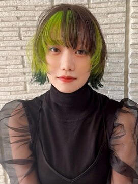 ベル 表参道Terrace(Belle) デザインカラー×ライムグリーン×美髪×原宿×渋谷×表参道