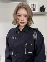 ステン(sten)&nbsp;ミルクティーベージュ切りっぱなしボブ