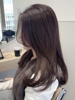 カルム 天神大名(calme)&nbsp;【calme】ピンクブラウン ワンカール レイヤーカット 