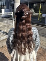 オニキス(ONYX)&nbsp;C118袴着付けハーフアップカチモリヘアセット表参道レイヤー