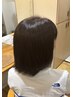 【白髪悩み解消】艶髪ヘアカラー+整えカット(炭酸泉・頭皮・首ケア付き)