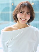 ジアン バイ ミルボン 西宮ガーデンズプラス(GIEN by milbon) くびれボブ/レイヤーボブ/くびれヘア/ピンクブラウン