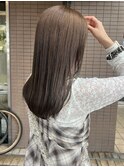 ブリーチなしオリーブベージュカラー