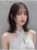フェイスレイヤー姫カットエギョモリワンホンヘアサイドバング◎