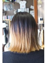 オーバーキャプテンネイキッド(OVER CAPTAIN NAKED)&nbsp;ハイトーン☆グラデカラーボブ