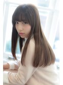 『Lima』グレージュワンカールロング