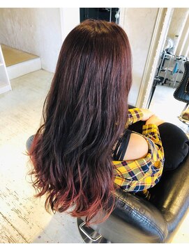 ヘアー アトリエ エゴン(hair atelier EGON) ピンクグラデーションカラー