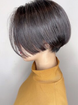 モリオフロムロンドン 原宿本店(morio from London) 【morio原宿】2020冬　大人クールな暗髪ショートボブ