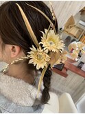 ヘアセット 編みおろし