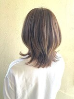 キャパジャストヘアー(CAPA just hair)&nbsp;大人くびれヘア外はねレイヤーボブカーキベージュ