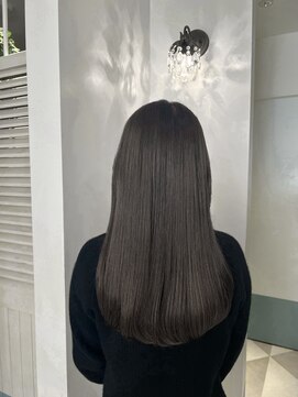 ローネス ギンザ(LONESS ginza) 艶で魅せる艶感カーキグレージュ<銀座/ダメージレスカラー>