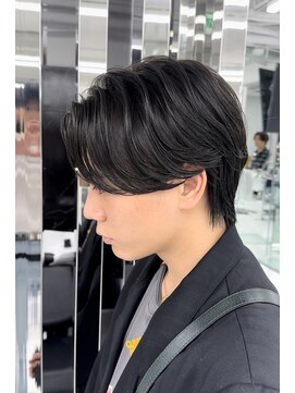 メンズヘアセンス 渋谷(MEN'S HAIR SENSE) アッシュブラック/ウルフ/マッシュパーマ/ハイライト/渋谷