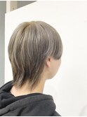 ウルフカット × ミルクティベージュ