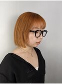 シロップオレンジ/ボブスタイル【20代30代40代】