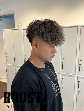 ルースト 渋谷店(ROOST) ツイストスパイラルパーママッシュツーブロック刈り上げ
