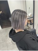 #セミディ#シアーカラー#ショートヘア#姫カット#ダークアッシュ