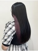 【江添茉友】アッシュピンク×艶髪ロング