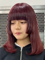 ウィコ 新宿(WICO)&nbsp;ボルドーカラー[新宿駅/ボブウルフ/ダブルカラー/小顔]