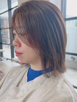 イーストハムアネーロ(EAST HAM anello) 【ビフォーアフターあり】ミディアムレイヤー/艶髪ブラウン