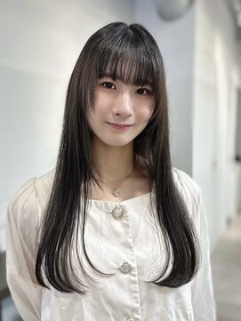 エクラート ミリア 船橋(ECLART milia) 暗髪ストレートでナチュラルなヘアスタイル