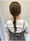 大宮/ワインレッド/マロンベージュ/ヘアセット/韓国ヘア