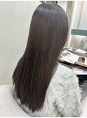 20代30代40代髪質改善☆グレージュ艶髪ストレート