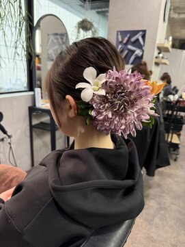 ゼスト クレス(ZEST Cres) 【立川CRES吉岡俊】卒業式シニヨンアレンジ