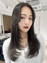 クレス(Cress) ハイライトカラーミルクティーベージュレイヤーカット