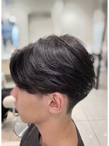 アッシュ 池袋店(Ash)&nbsp;センターパート/曲がる縮毛矯正/メンズ縮毛矯正 ＃池袋駅