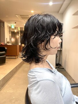 パープル(PURPLE) ウルフパーマ/マッシュパーマ/ショートパーマ