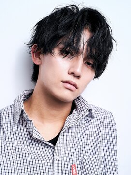 ロンドアンメゾン 原宿(Lond un Maison.) men's/メンズ/フェザーパーマ/黒染め/韓国/ブルーブラック/原宿