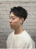 ツーブロック束感ソフトツイストショート